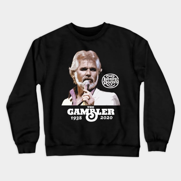 Kenny Rogers Tribute Crewneck Sweatshirt by hauntedjack